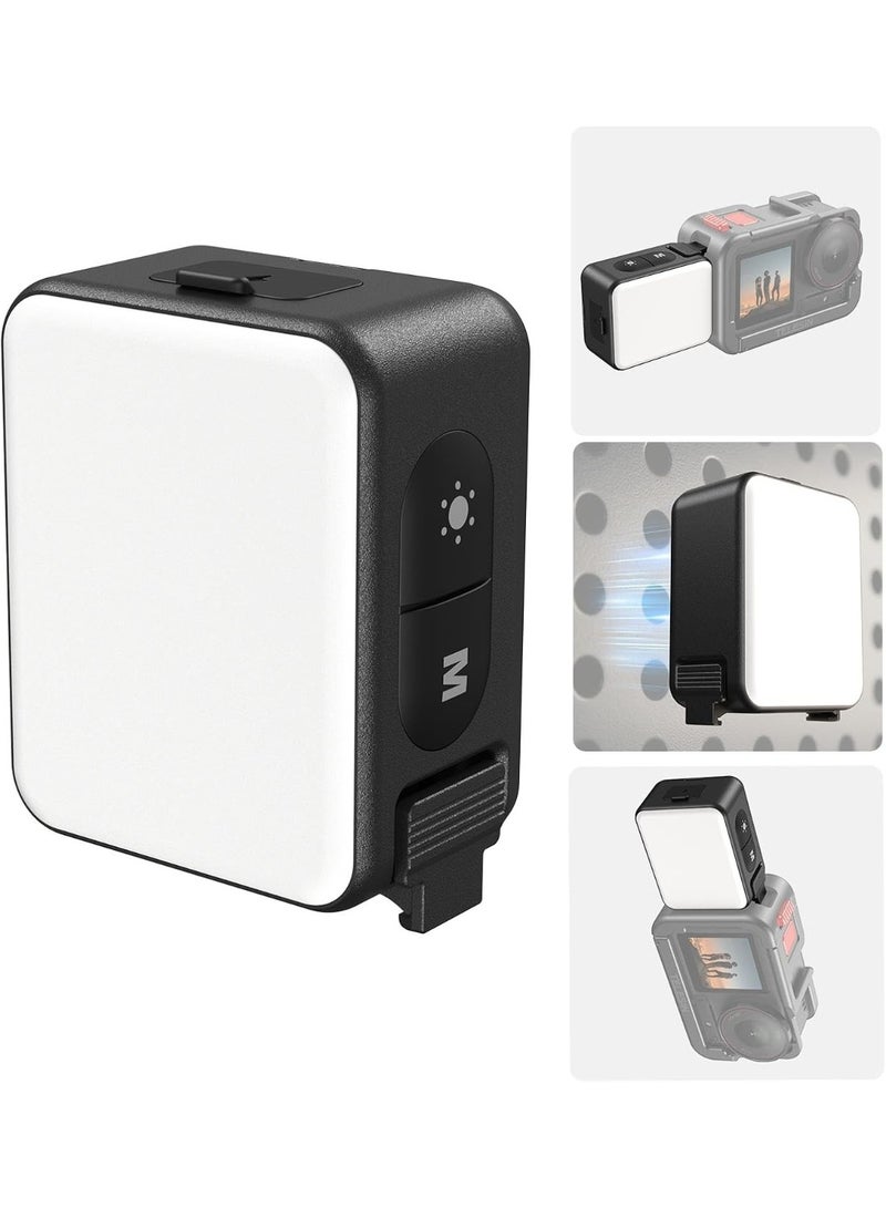 TELESIN Vlogging Light Mini LED Action Camera Video Light Magnetic Photography Fill Lighting for DJI Osmo Action 6 Action 5 Pro 4/3 Camera Cage Accessories - Image 1